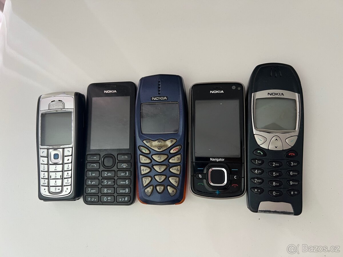 5x Nokia (6230i, 208, 3510i, 6210 Navi, 6210) na ND