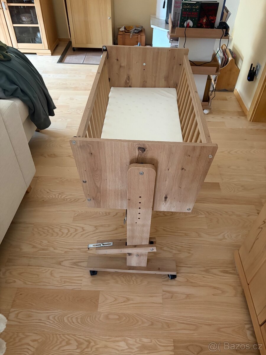 Postýlka Zoya 89x40 cm dub