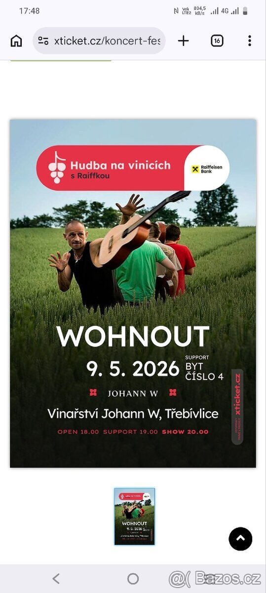 Wohnout - Vinařství JOHANN W Třebívlice - Hudba na vinicích