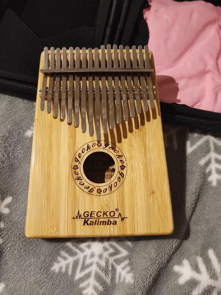 GECKO Kalimba K17B – 17 klíčů, bambus, s kufříkem