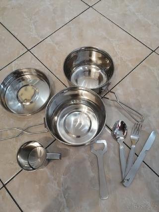 Kempingova kvalitní nerez sada 7dilu ešus atd