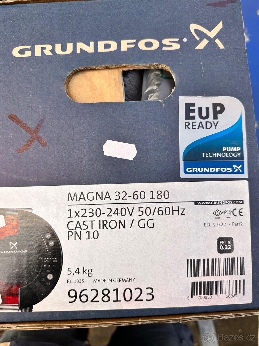 GRUNDFOS MAGNA 32-80, 180 MM
