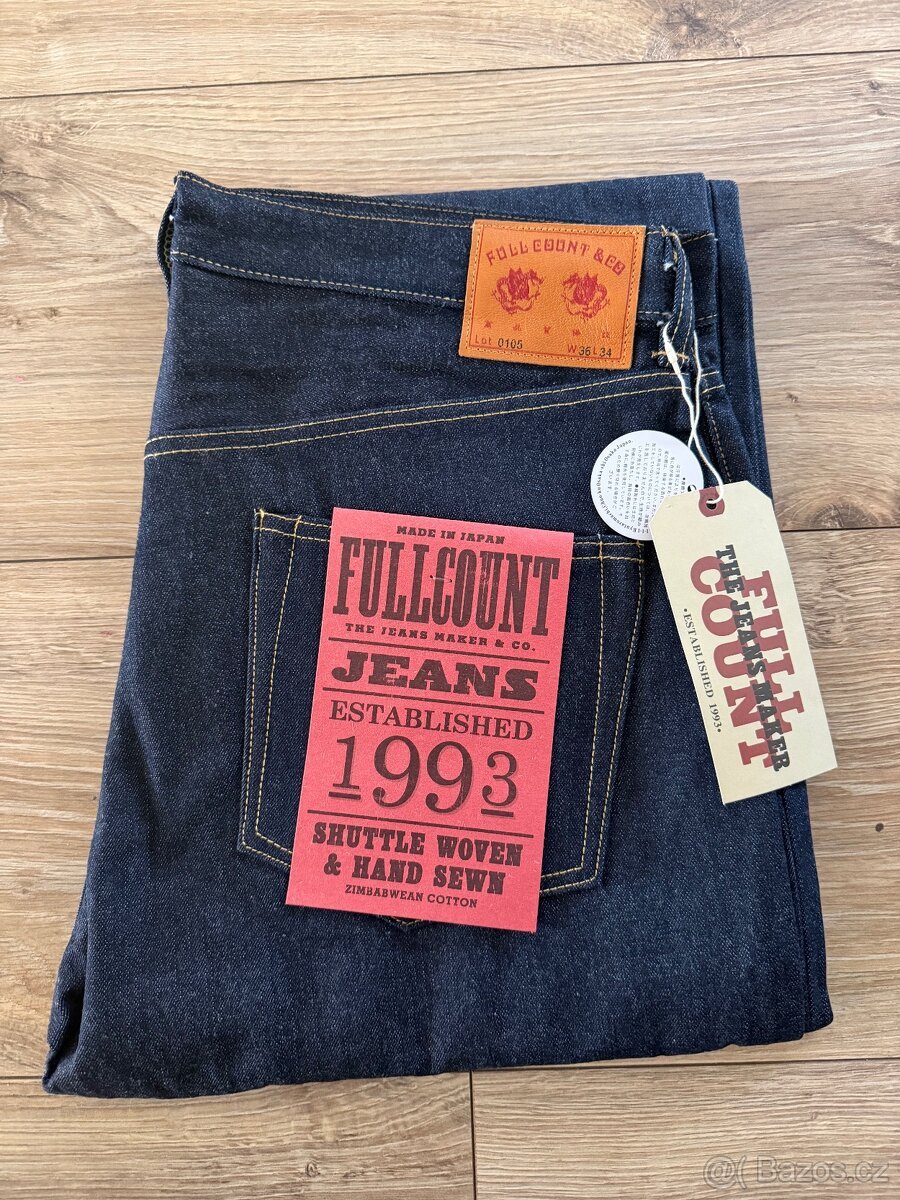 Fullcount 0105 Japanese Selvedge denim-36w