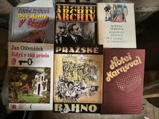 Knihy různých žánrů -beletrie ap.