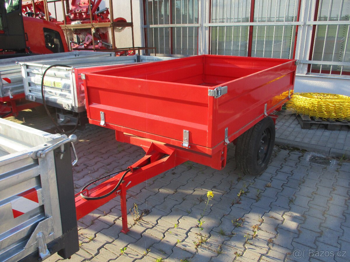 Vozík sklápěcí za traktor 3 stranný sklápěč