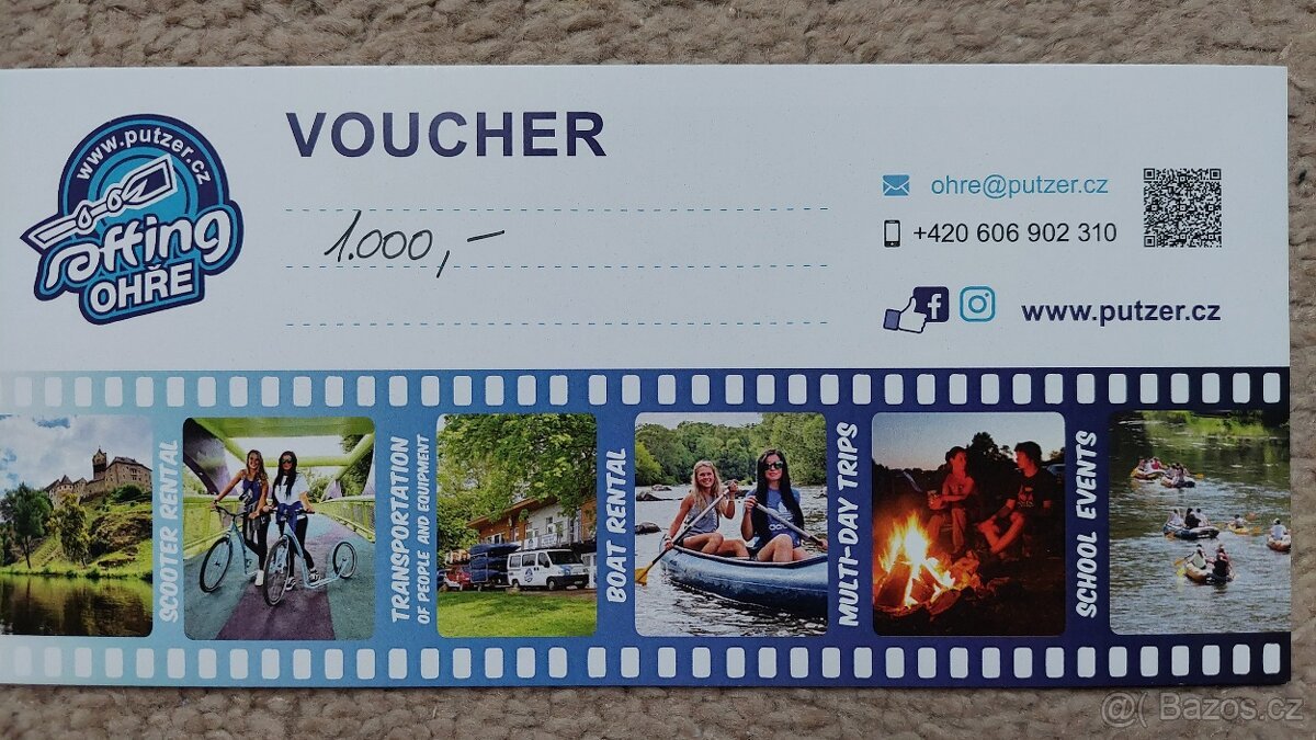 Voucher Rafting Ohře - Putzer