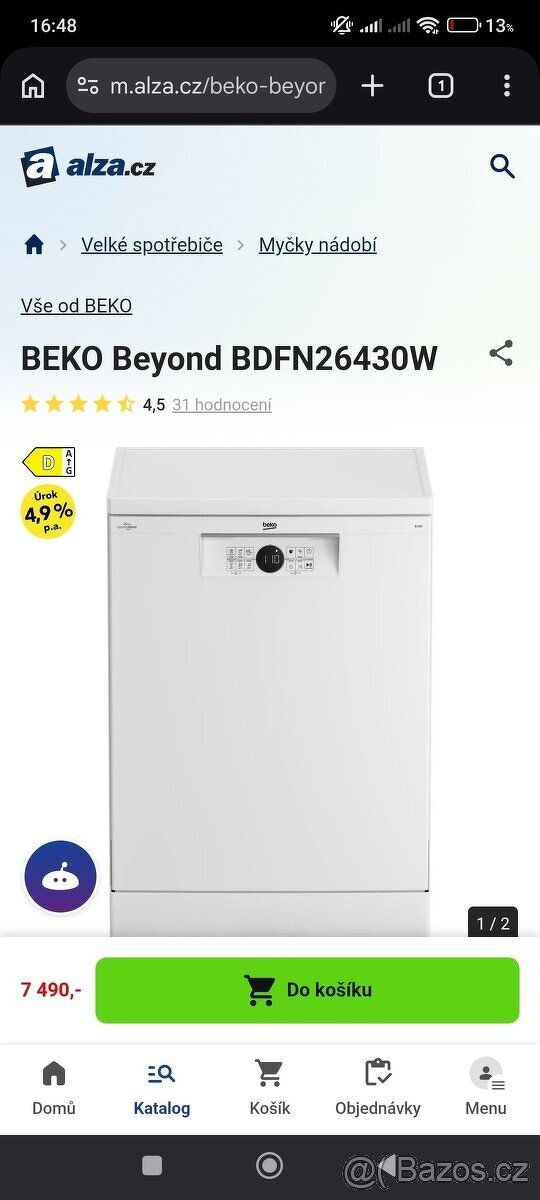 Myčka Beko