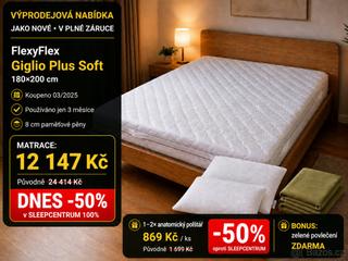Matrace FlexyFlex New Giglio Soft 180x200 FLEX polšář,ZÁRUKA