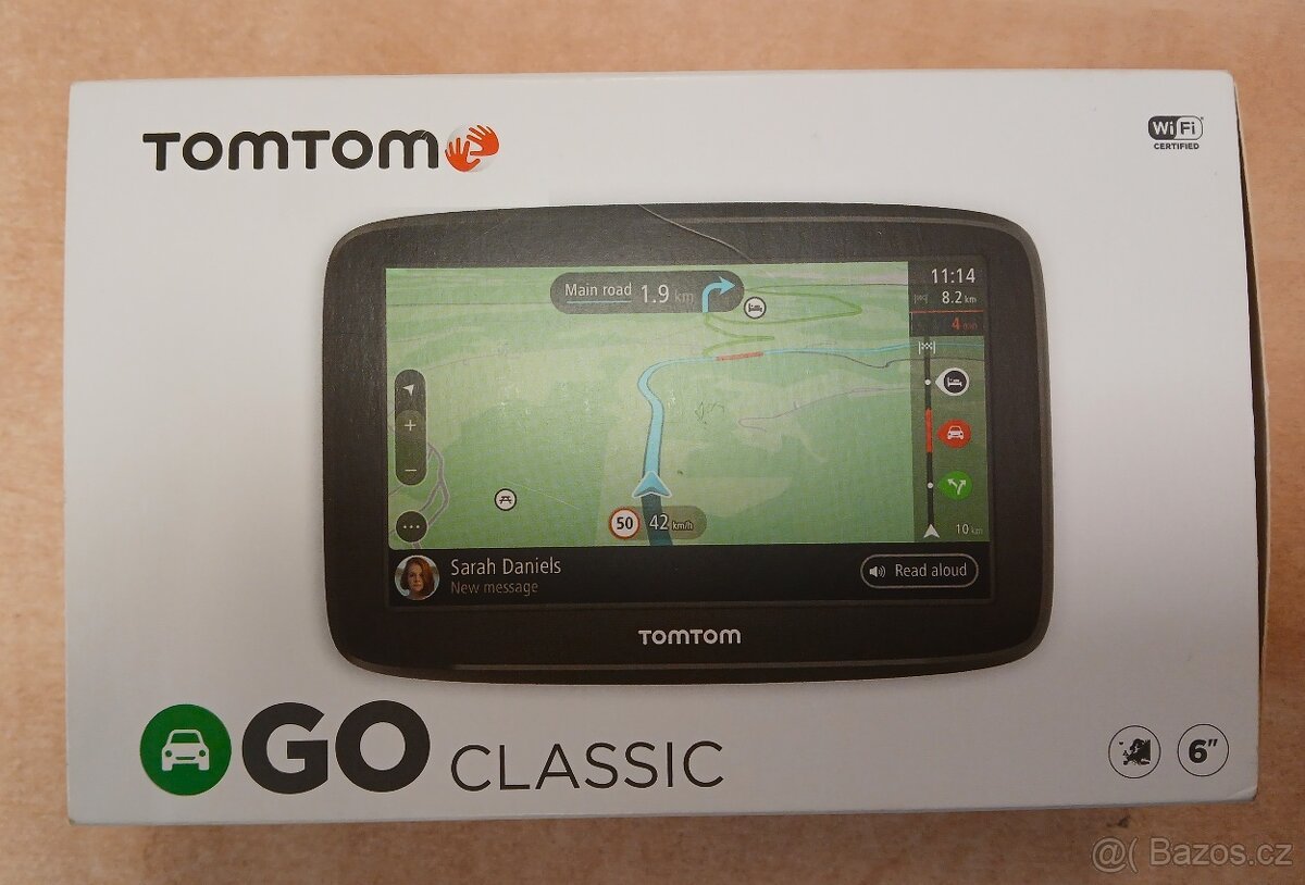 TomTom GO Classic 6" – navigace s Wi-Fi, kompletní balení +