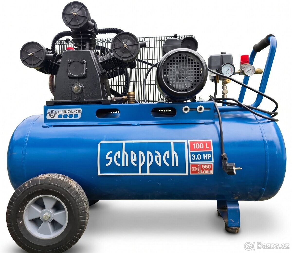 Kompresor, olejový třívalcový Scheppach HC550TC