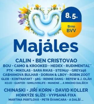 MAJÁLES Brno 8.5.2026 - prodám lístky na festival.