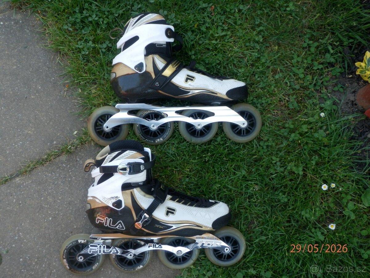 Pánské Inline brusle FILA MARATON 100 NINE 46tky. 100MM