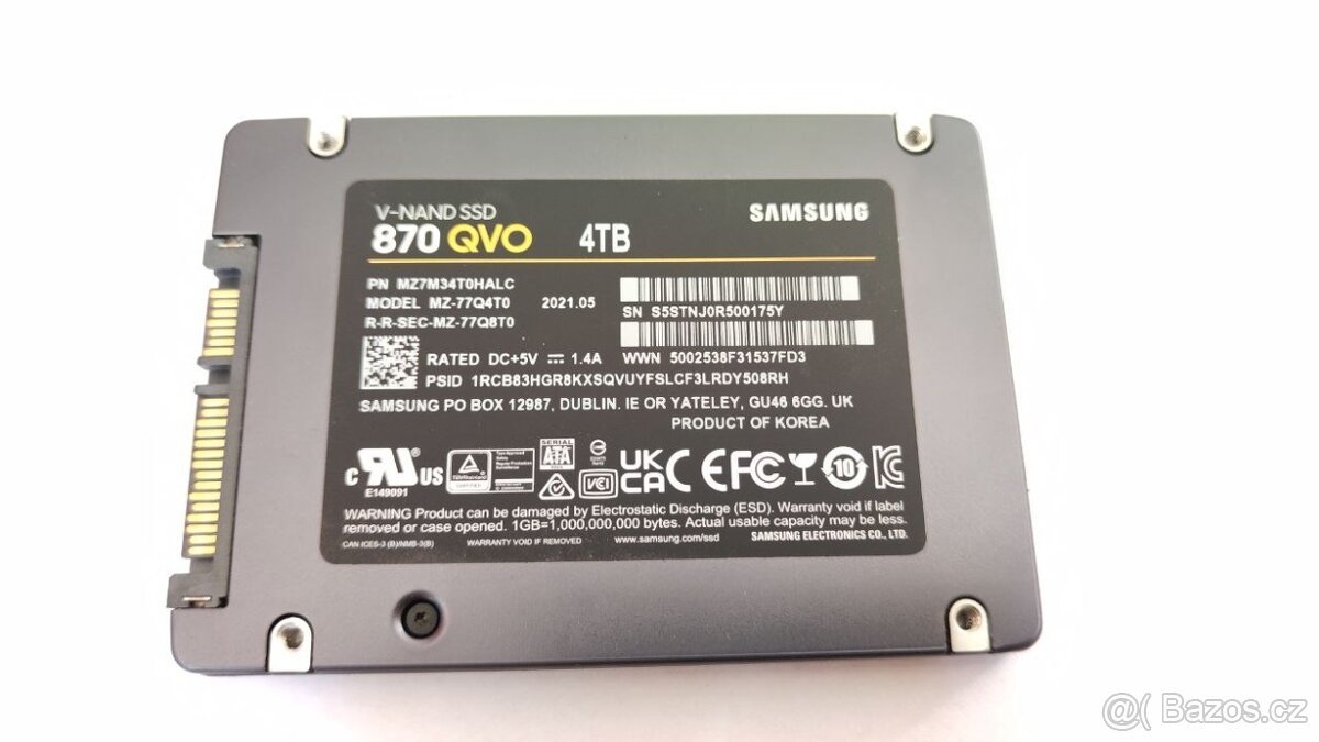 SSD Samsung 870 QVO 4TB 2.5"