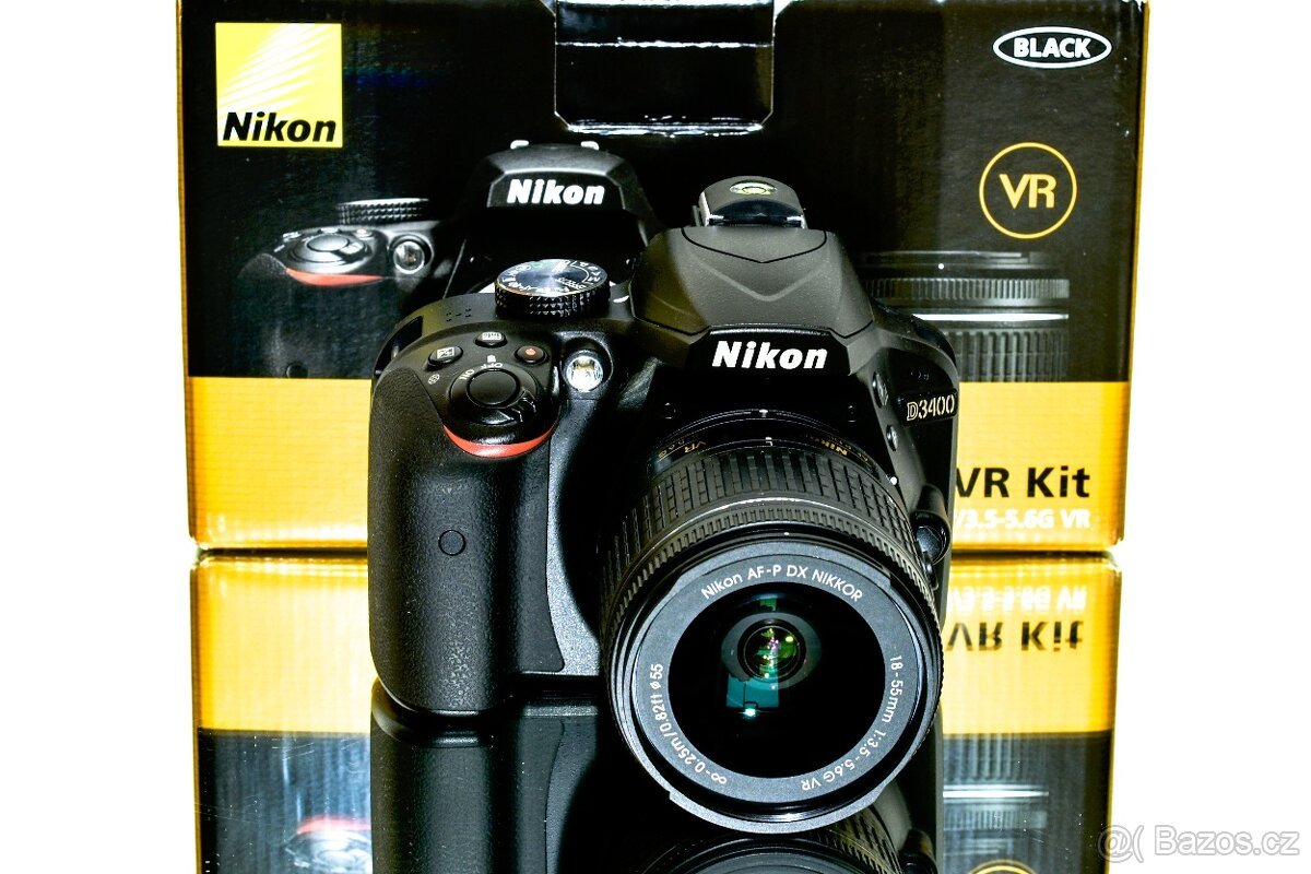 Nikon D3400 + 18-55 VR 4000 expozic STAV