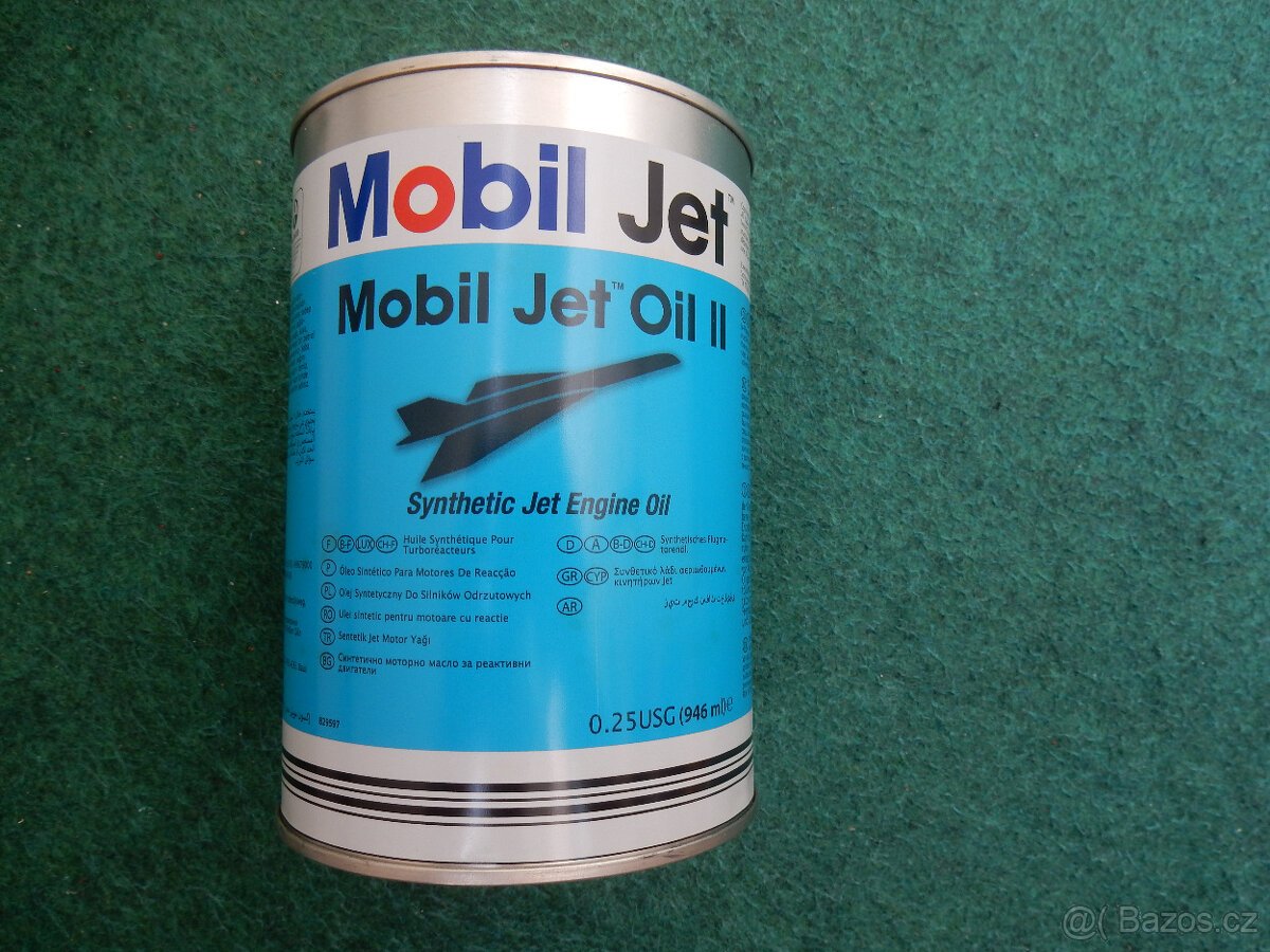 Mobil Jet Oil II 0,95L MOBIL letecký olej 7ks