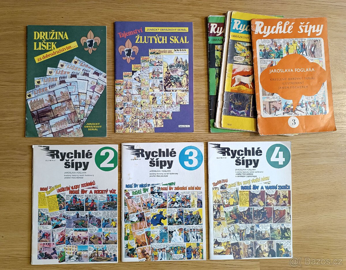 Rychlé šípy Foglar Družina lišek Tajemství skal
