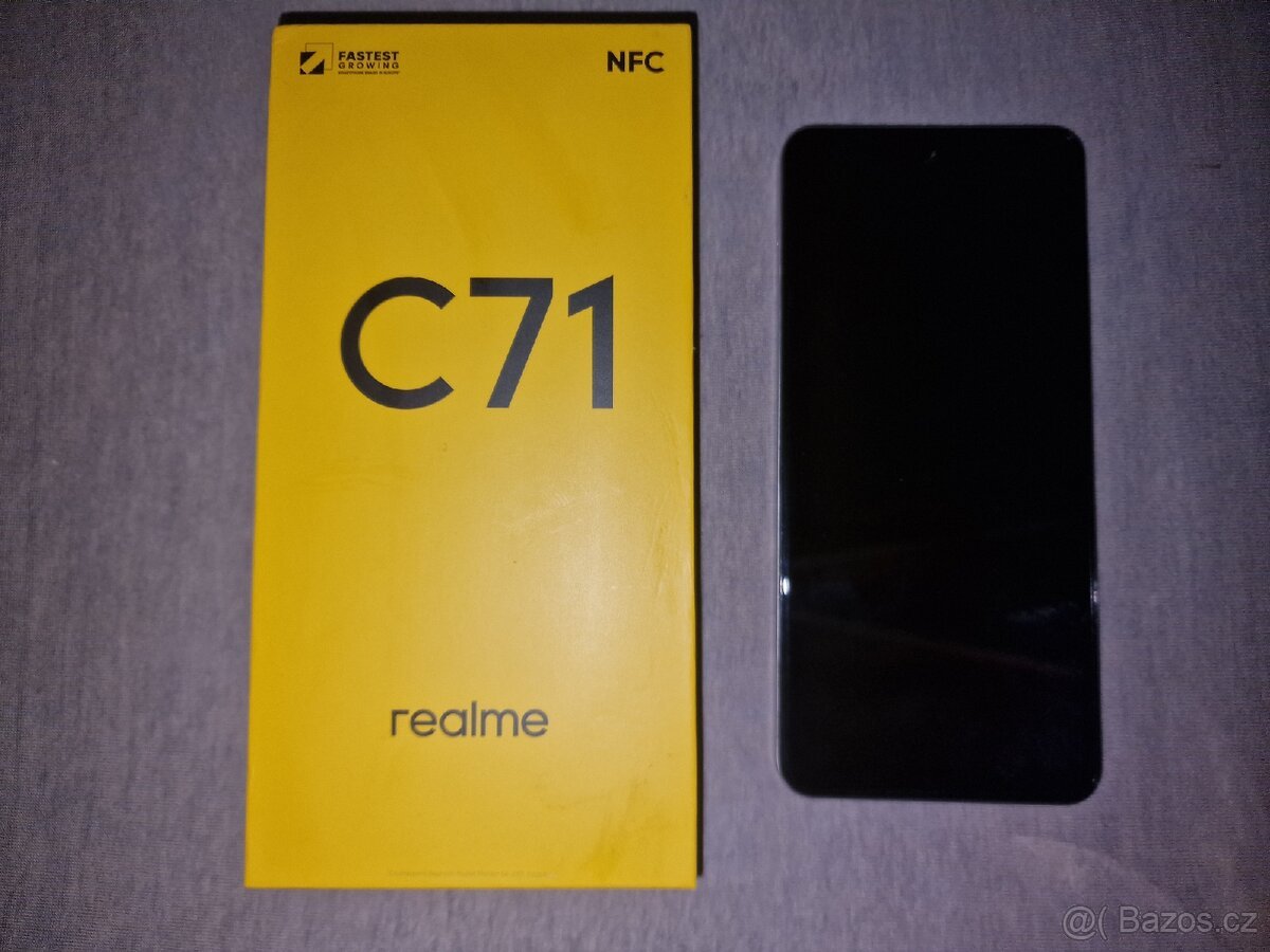 Nový Realme note C71 v perleťově bílé barvě