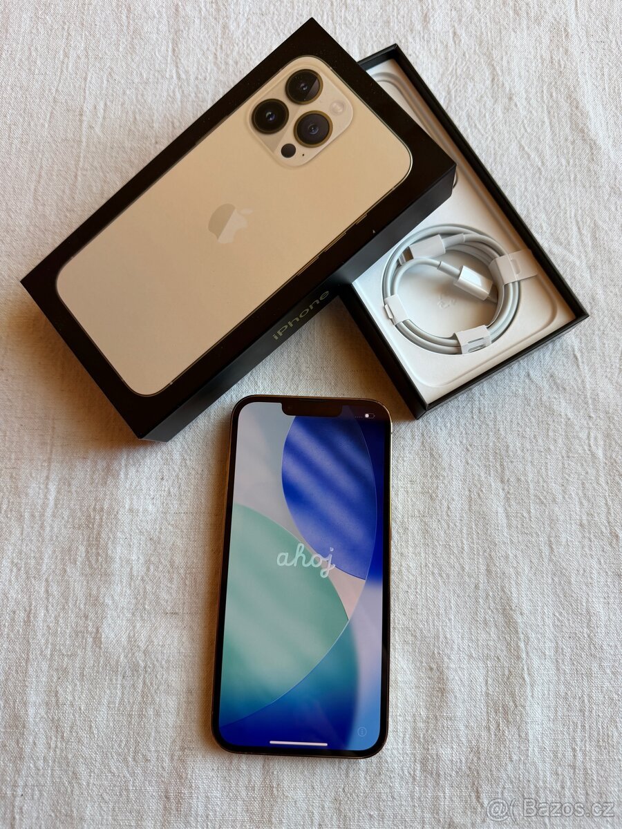 iPhone 13 Pro 128GB, zlatý, nová baterie