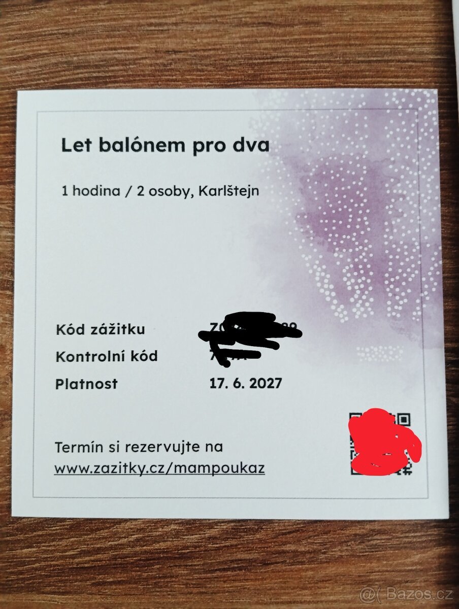 Let balónem pro 2 osoby