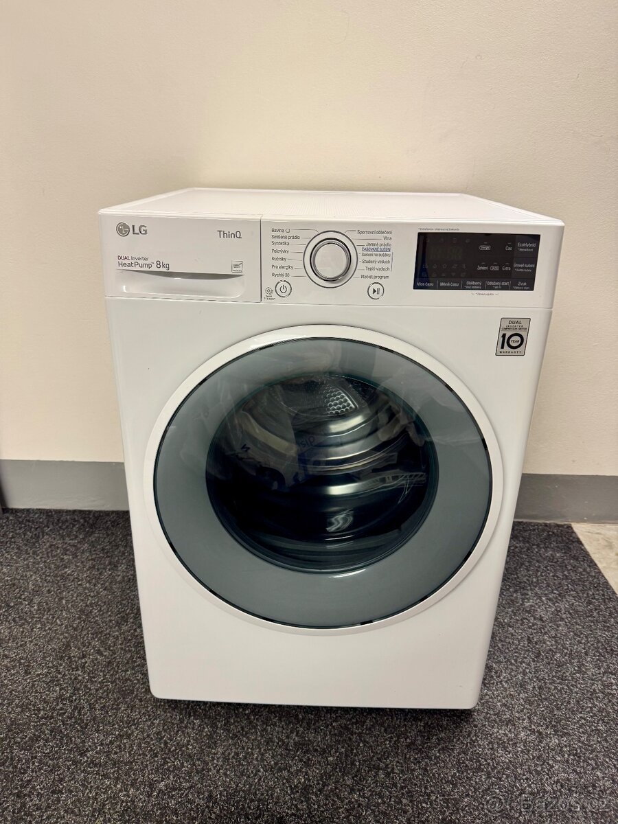 Sušička LG 8kg – tep. čerpadlo, stav