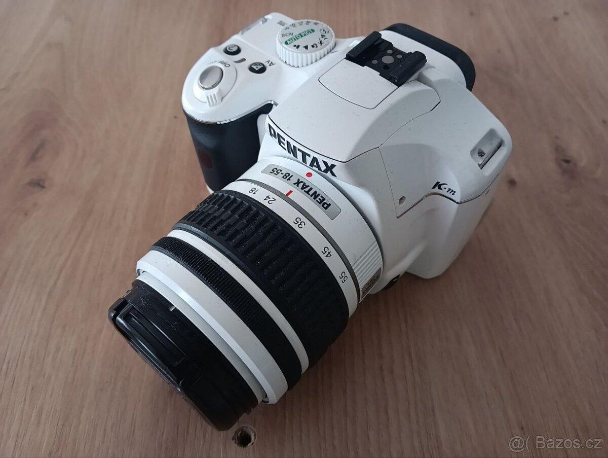 Zrcadlovka Pentax K-m White RARITA