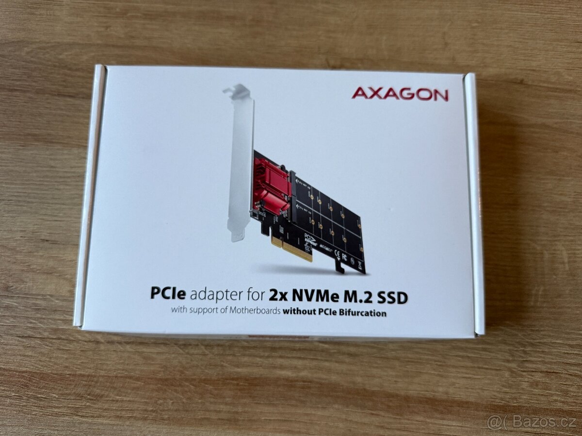 AXAGON PCEM2-ND adaptér pro M.2 NVMe SSD | Nový | Záruka