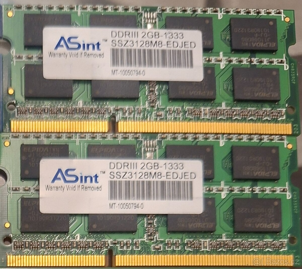 2x RAM 2GB DDR3 1333MHZ - ASINT SSZ3128M8-EDJED