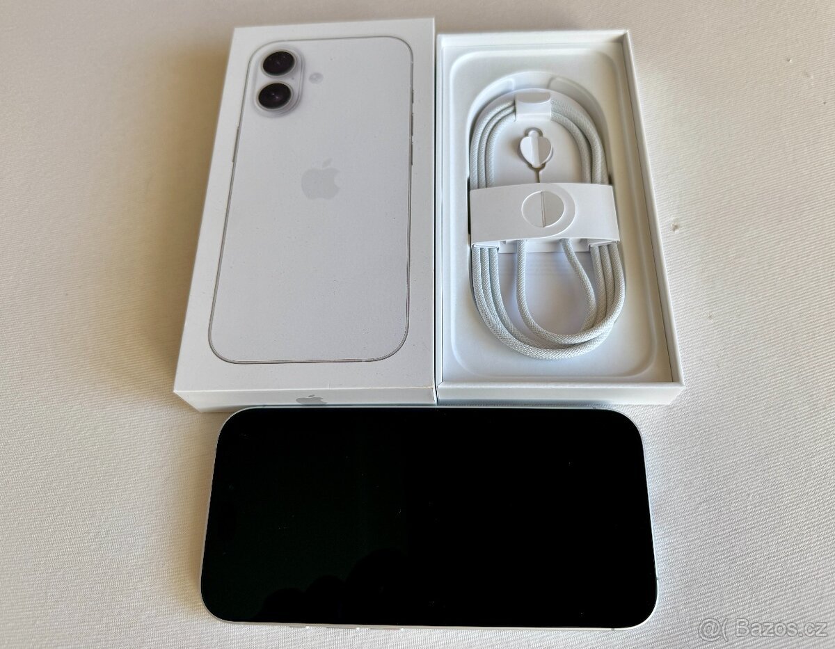 Iphone 17 256GB bílý, záruka, bat 100%