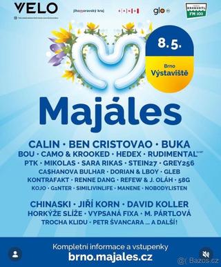 Prodám lístek na brněnský majales
