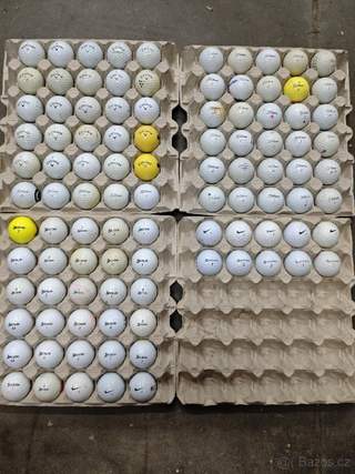 Golfové míčky mix stav 6/10 100kusu