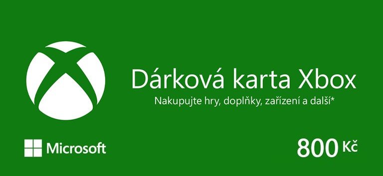 2 ks - Xbox dárková karta v celkové hodnotě 1100,-Kč