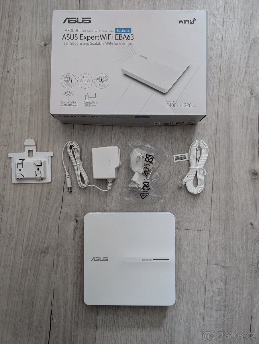 ASUS ExpertWiFi EBA63 – Výkonný WiFi 6 Access Point (AX3000)