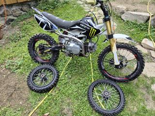 Pitbike 125 nový motor,tlumení a 2x kola