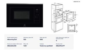 Vestavná mikrovlná trouba Electrolux LMS4253TMX