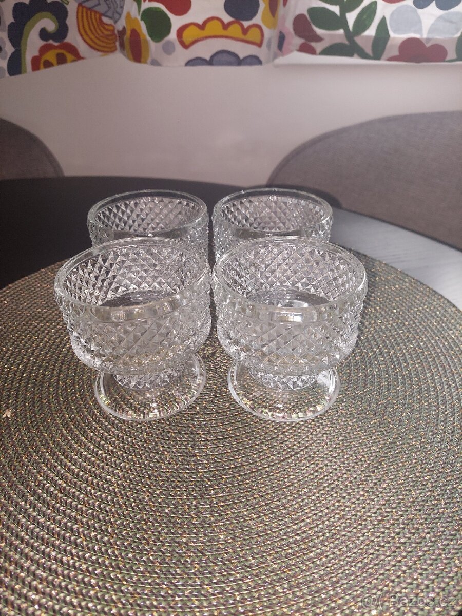 Retro pohárky na puding