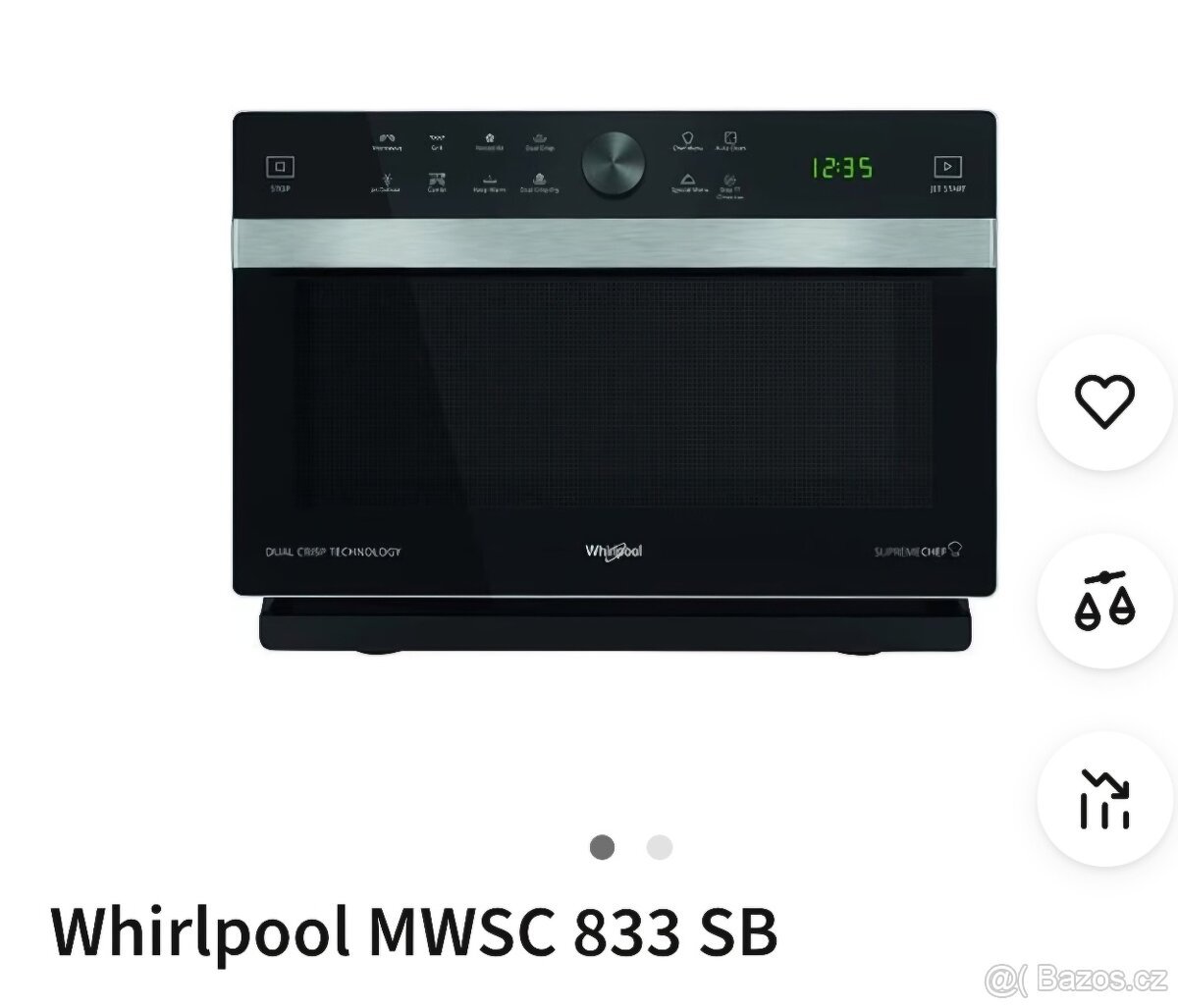 Volně stojící multifunkční trouba Whirlpool