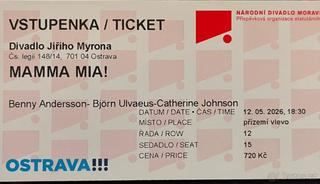 Mamma Mia - Ostrava - Divadlo Jiřího Myrona
