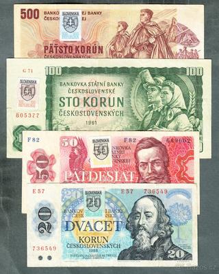 Staré bankovky sestava SLOVENSKÉ KOLKY