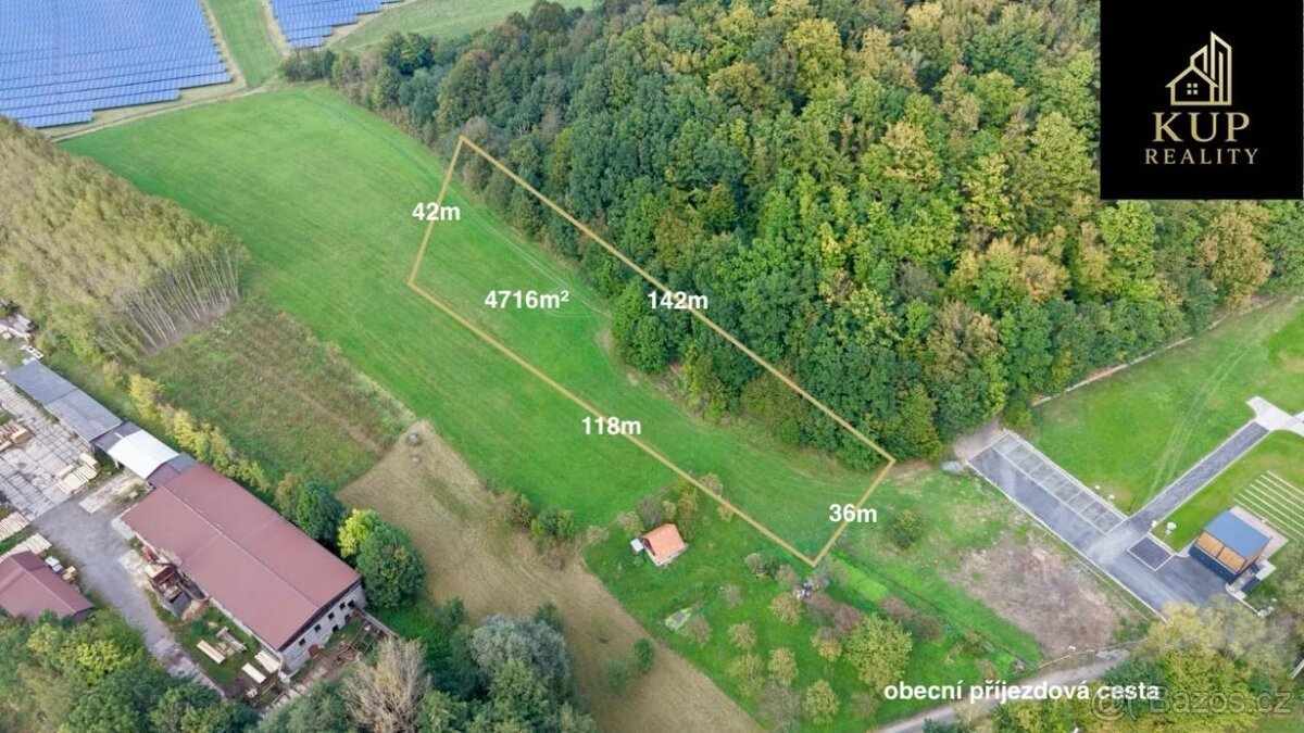 Prodej pozemku pro výrobu a skladování, 4 716 m² – Chvalčov
