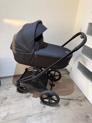 Kočárek CYBEX Set Priam Matt Black Seat Pack