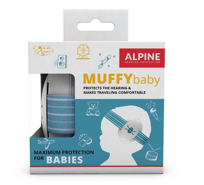 Alpine Muffy Baby Dětská izolační sluchátka -modré