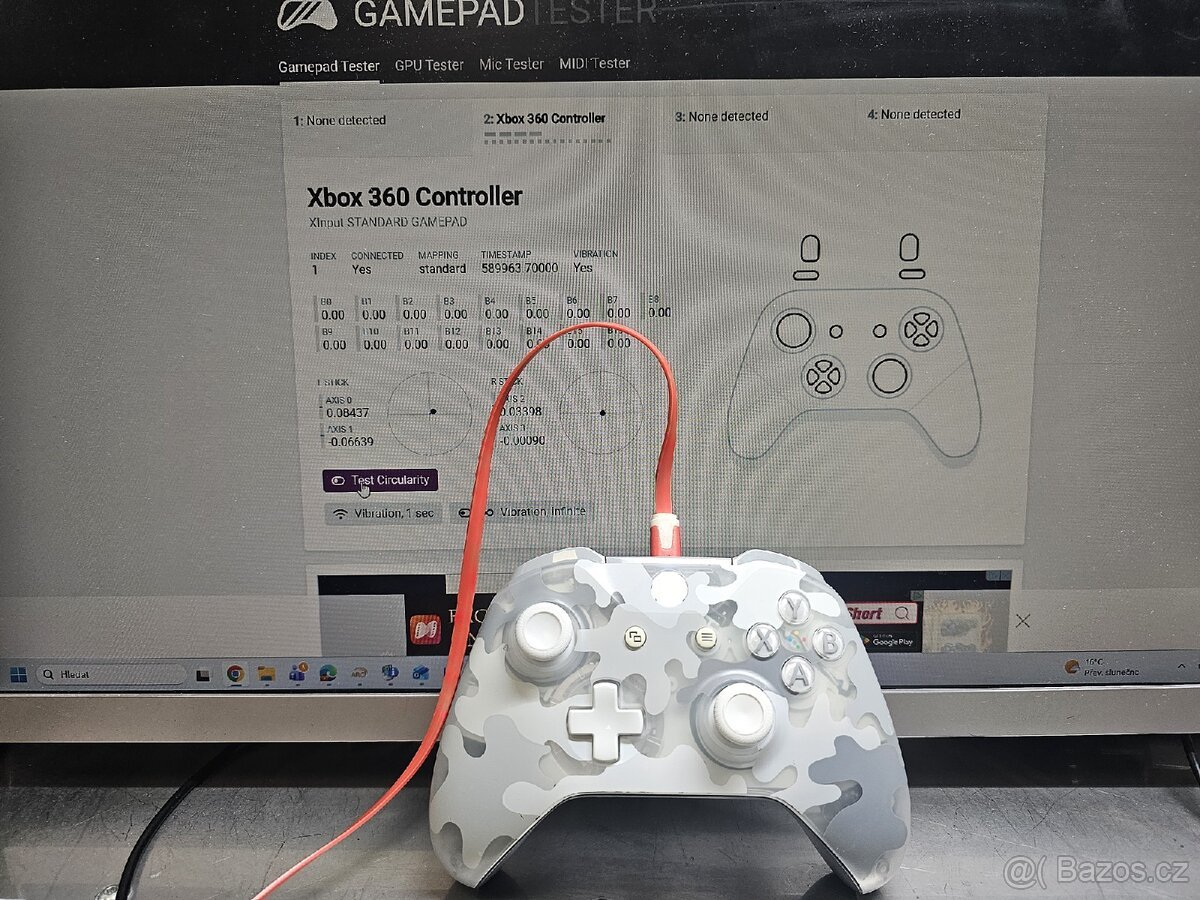 Xbox Wireless Controller – Arctic Camo (Po servisu)