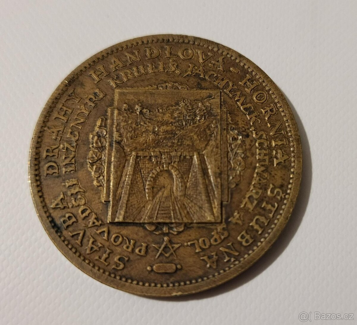 Medaile 1930 - RR, Tunel Handlová - Horná Štubna, A. Hám, T.