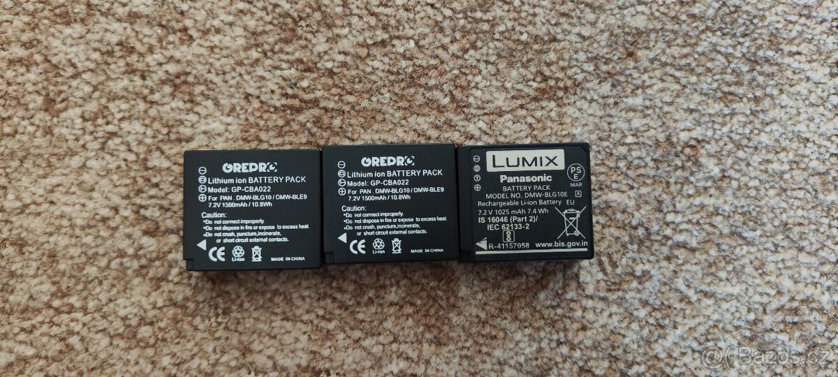 Panasonic baterie nabíječka
