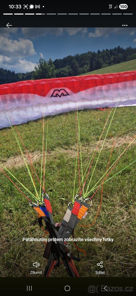 paragliding. výbava - komplet - začátečník/-ice do 75 kg