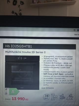 Prodám úplně novou vestavnou troubu HAIER.Cena 8500,-Kč