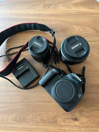Canon EOS 700D + 18–55 mm + 10–18 mm + brašna