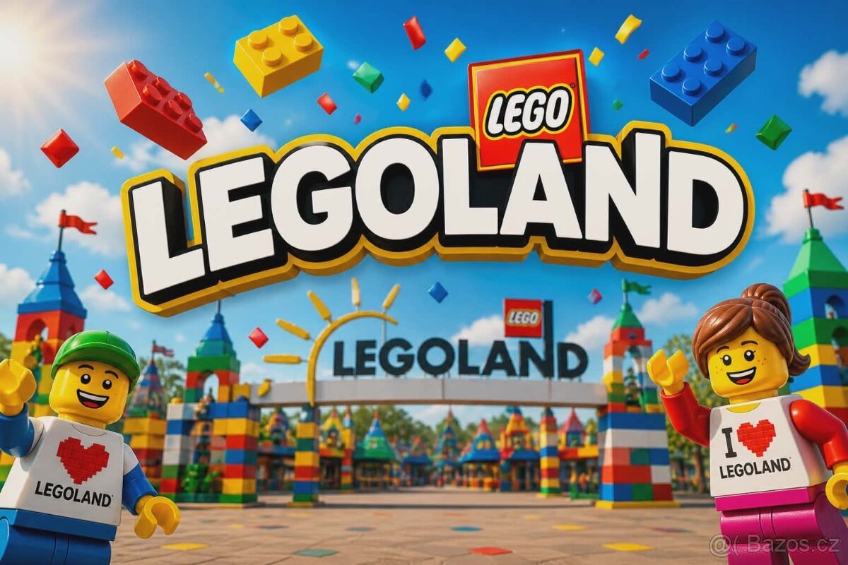 4x vstupenka do LEGOLANDU = 1400 Kč
