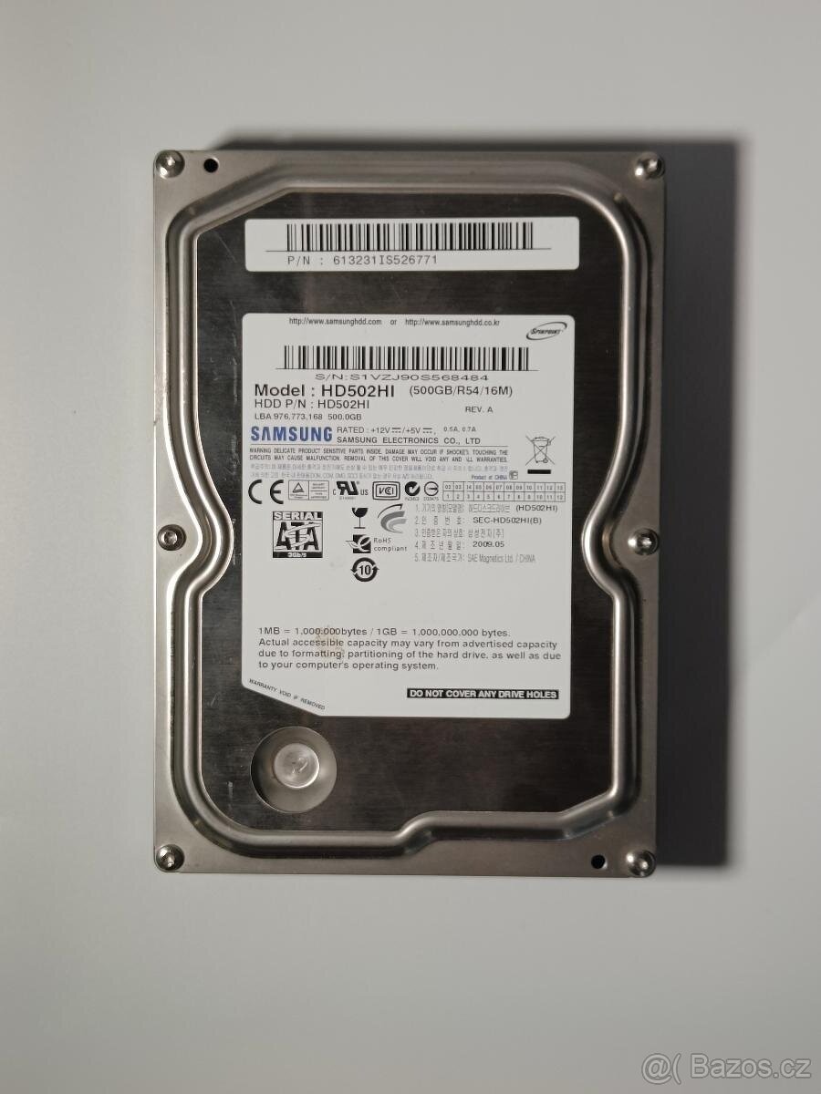 Samsung Spinpoint F2 EcoGreen HD502HI 500GB – 3.5" HDD – fu