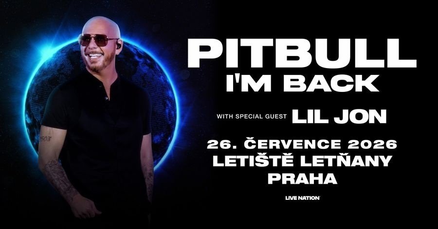 Pitbull Praha Letňany 26.7.2026,2ks lístky na stanie